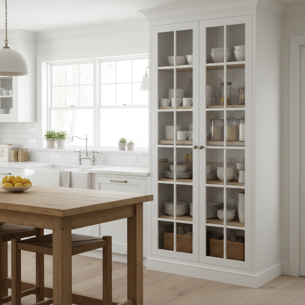 Farmhouse Tall Kitchen Cabinet Glass Door Trends Worth Following — and 4 You Should Skip