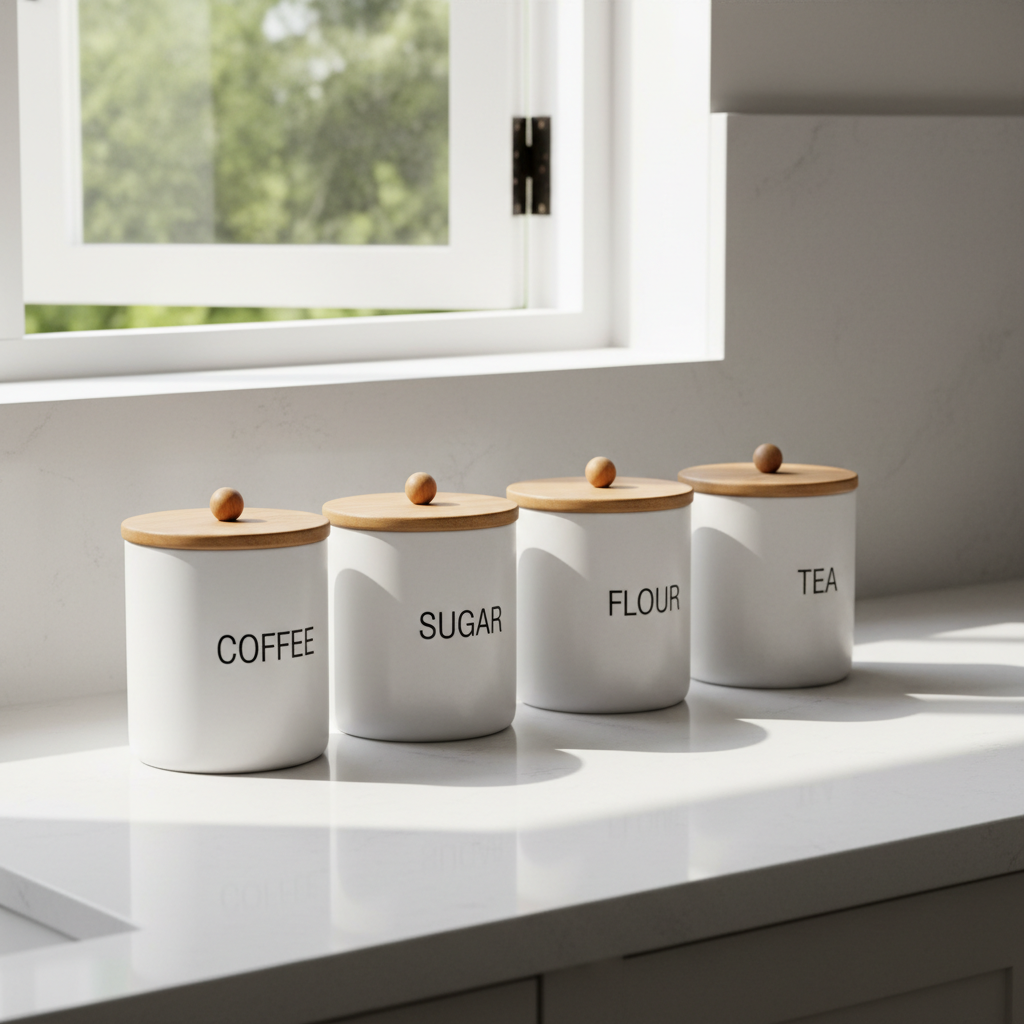 Small Space, Big Impact: How to Use a Ceramic Canister Set for Kitchen Counter Organization