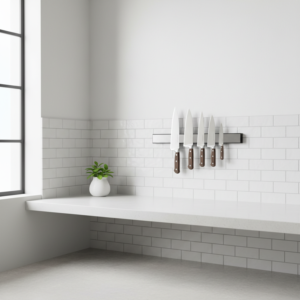 Beyond the Knife Block: What Really Matters When Choosing a Magnetic Knife Holder Wall Strip for Kitchen Organization