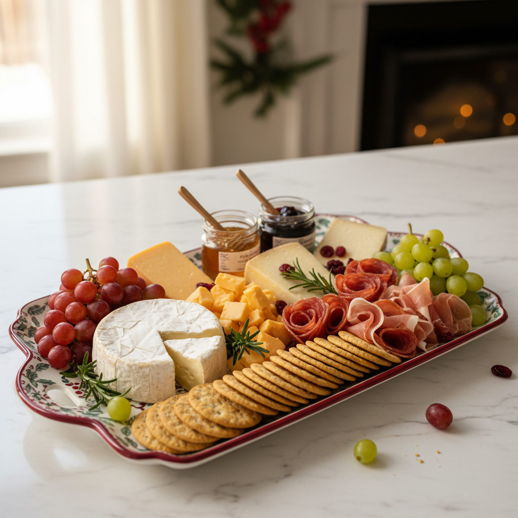 From Empty Cutting Board to Stunning Spread: A Step-by-Step Holiday Cheese Platter Charcuterie Serving Tray Guide for Home Entertainers