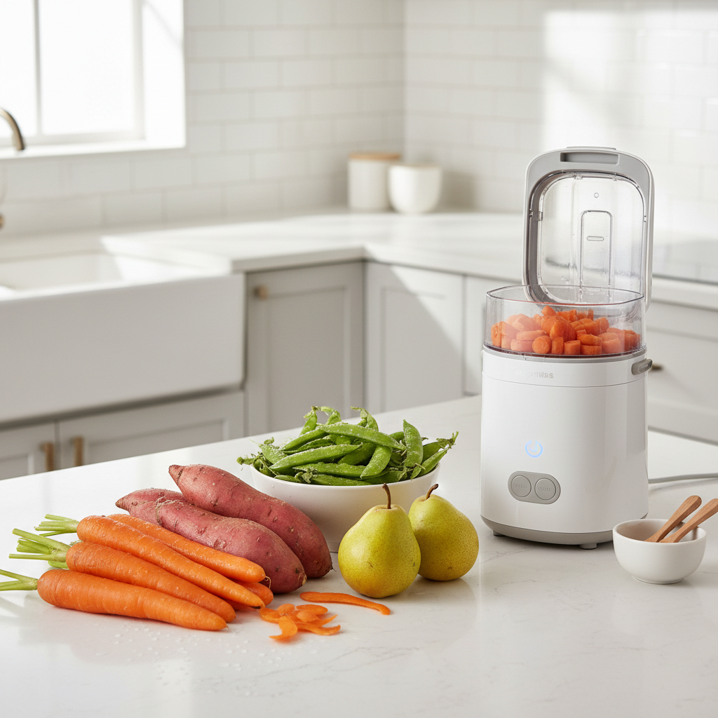 Steam First, Puree Second, Not Random Blending: What Produces Smooth, Nutrient-Rich Results in Baby Food Making
