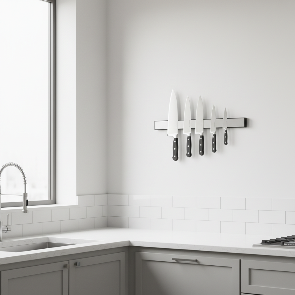 Knife Storage Wall Fixes That Worsen Blade Damage: How Far to Push Magnet Bar Double Hooks in Your Kitchen