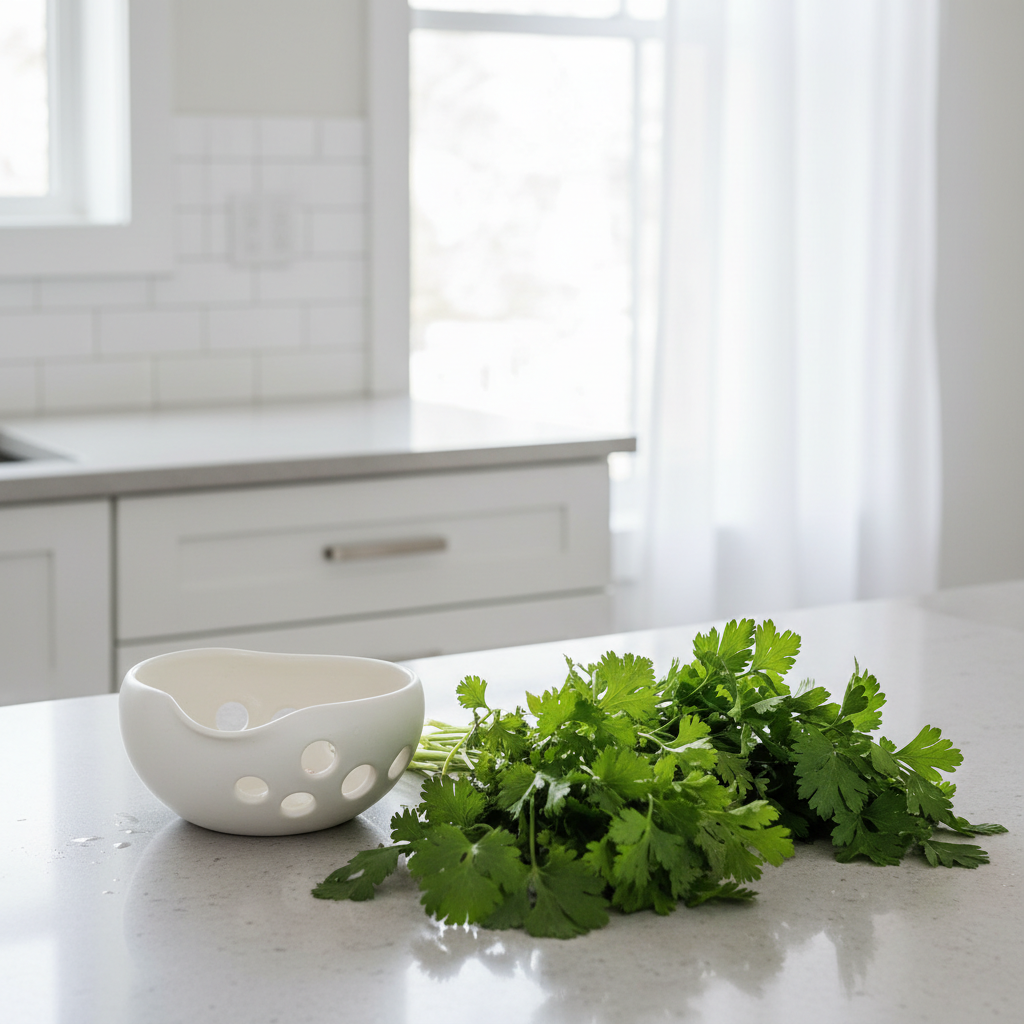 Leaf Separation, Not Stem Pulling: What Produces Faster Results with an Herb Stripping Tool for Fresh Cilantro and Parsley Prep