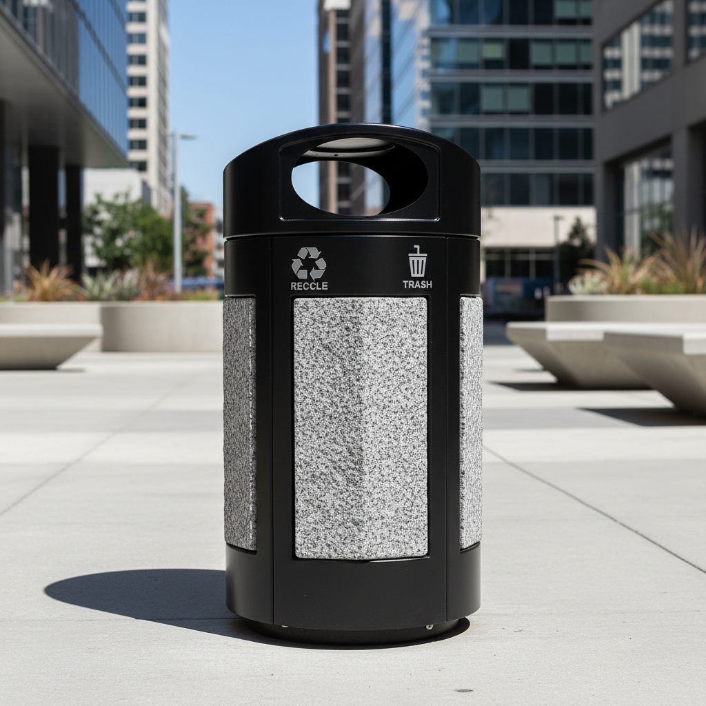 Smart Facility Managers Spend on Weather-Resistant Construction and Skip Decorative Extras in Outdoor Commercial Trash Cans