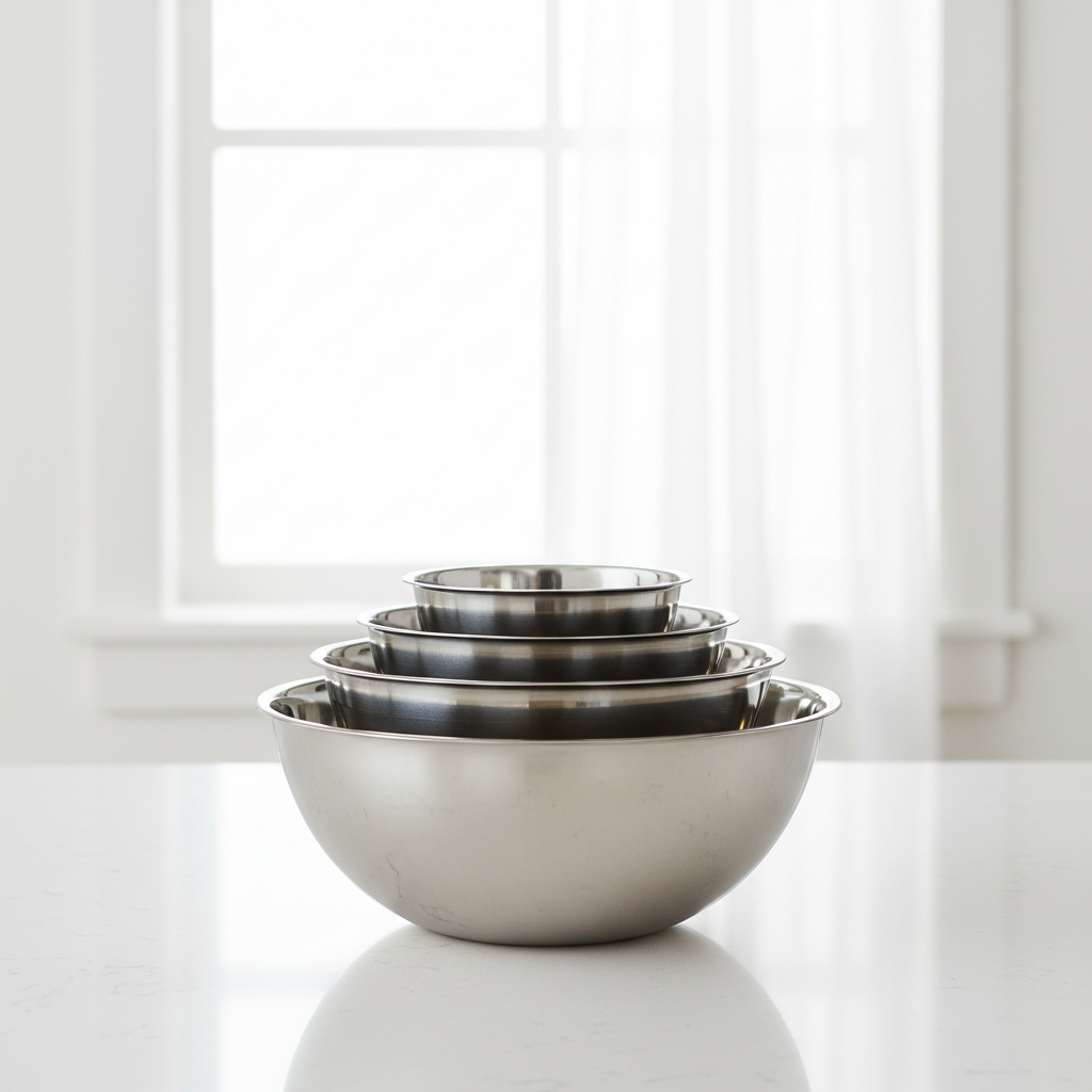 Bowls That Scratch, Slip, or Won't Stack? Telling Two Stainless Steel Mixing Bowls Nesting Bakeware Set Problems Apart by What You See at the Counter