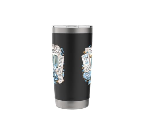 Bachelorette Squad Wedding Newspaper Front Page Girls' Trip Stainless Steel Insulated Tumbler - view 4