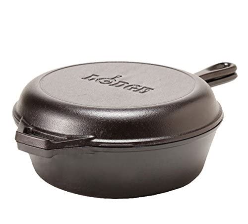 Cast Iron Combo Cooker, 3.2 Quart Deep Pot & 10.25 Inch Skillet Lid - view 4