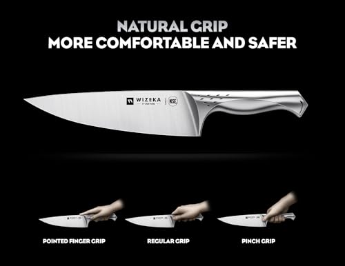 Kitchen Knife Set, 15 Piece Knife Block Set with Sharpener - view 3