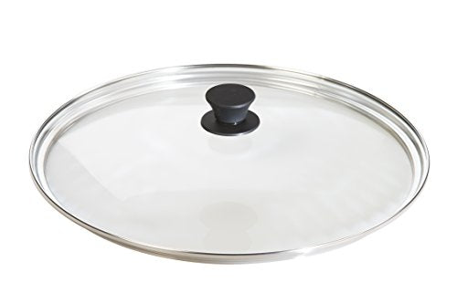 15 Inch Cast Iron Pre-Seasoned Skillet with Tempered Glass Lid - view 5