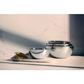 Stainless Steel Mixing Bowl Set, 4-Piece Stackable, 0.75-2.75 L