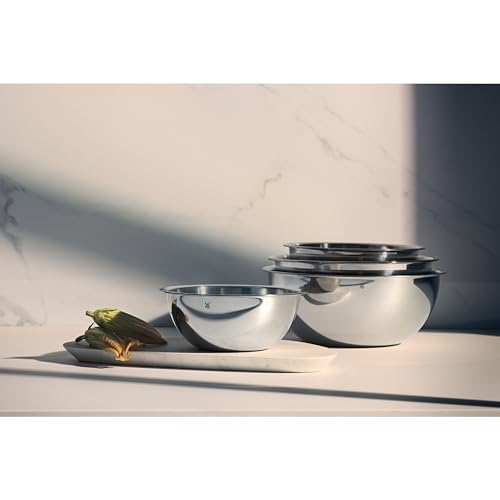 Stainless Steel Mixing Bowl Set, 4-Piece Stackable, 0.75-2.75 L