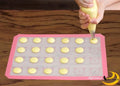 Nonstick Silicone Baking Mats 2 Pack, Pink 16.5 x 11.8 Inch