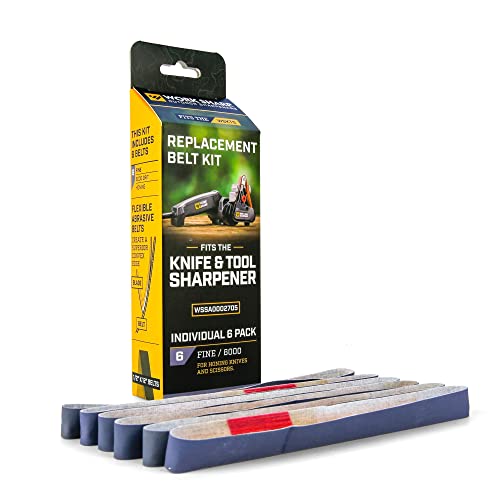 Knife & Tool Sharpener 6000 Grit Fine Replacement Belt Kit WSSA0002705 Purple