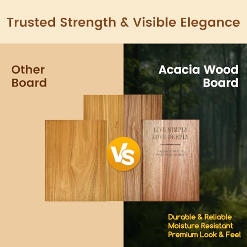Acacia Wood Cutting Board Set of 3 with Stand, Multi-Size Book-Style Wooden Chopping Boards for Kitchen Food Prep, Meat, Fruit, Cheese, Charcuterie and Serving - view 5