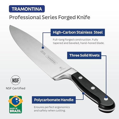 Pro Series Forged 8-Inch Chef's Knife, Stain-free High-Carbon Steel Kitchen Knives for Cooking - view 4