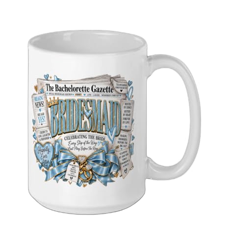 Ceramic Coffee Mug, 15 oz, White, Bachelorette Party Bridesmaid Gift