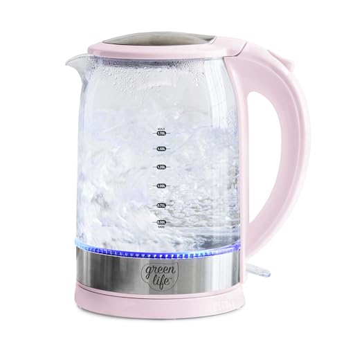 1.7 Liter Electric Glass Kettle, Pink