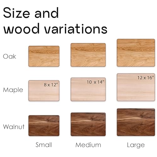 Personalized Walnut Cutting Board with Custom Engraving, Rectangular