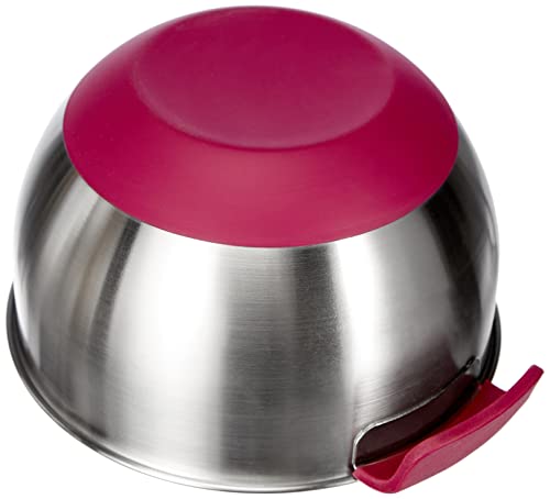 Metaltex 23514610080 Mixing Bowl 2.8 L Non-Slip Stainless Steel Silver and Pink 20 x 20 x 11.5 cm - view 5