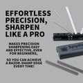 Knife Sharpening System with Ceramic Stones, 30 and 40 Degree Guides