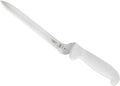 Mercer Culinary Ultimate White, 8 Inch Wavy Edge Offset Utility Knife