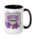 Ceramic Bridal Party Mug, 15 oz, Black and White Newspaper Design
