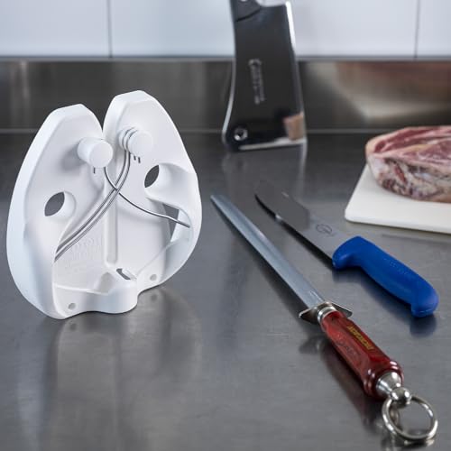 F. DICK – DICKORON Classic Sharpening Steel Oval Sapphire Corrugation - Knife sharpener with 11.8" length & 65 HRC - Professional knife sharpening rod - Ergonomic handle - Made in Germany - view 3