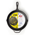 Cast Iron Skillet, 12-Inch Pre-Seasoned Pan with Texas Road Trip Design