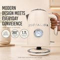 Electric Kettle 1.7 Liter 1500W Cream with 360-Degree Base