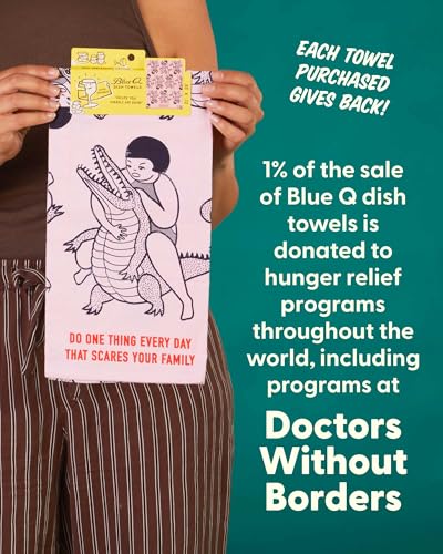 Funny Dish Towel - Screen-Printed Cotton Kitchen Towels - Scares You - view 6