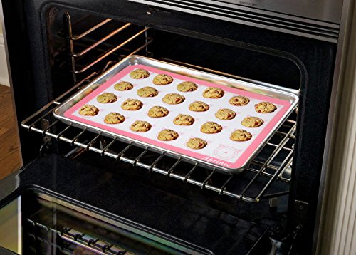 2 Pack of Silicone Baking Mats Silicone Pastry Mat,Non-stick Baking Mat Pink 16.5x11.8x0.09 inch Silicone Mat Silicon Baking Mat Set Baking Mats Silicon Mats for Baking mats non stick silicone - view 6