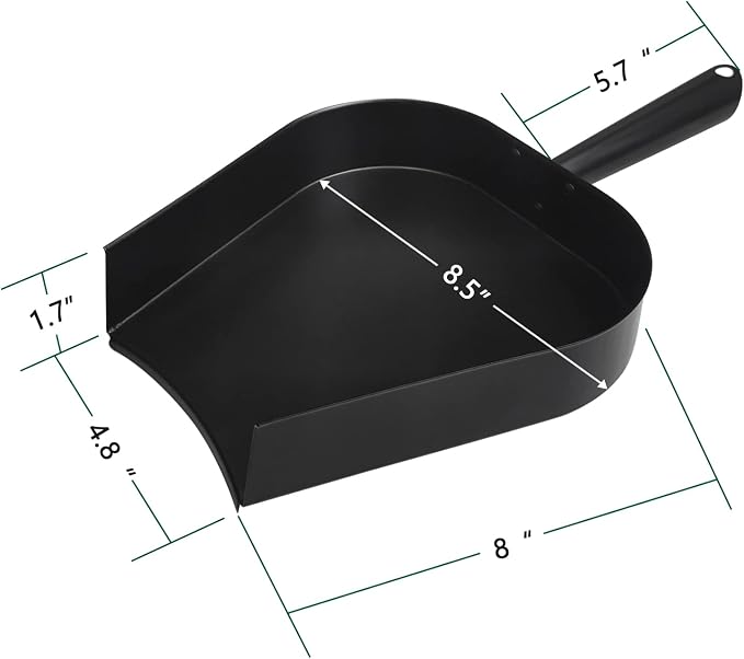 Barbecue Tool Set with Stainless Steel Ash Removal Pan and Rod