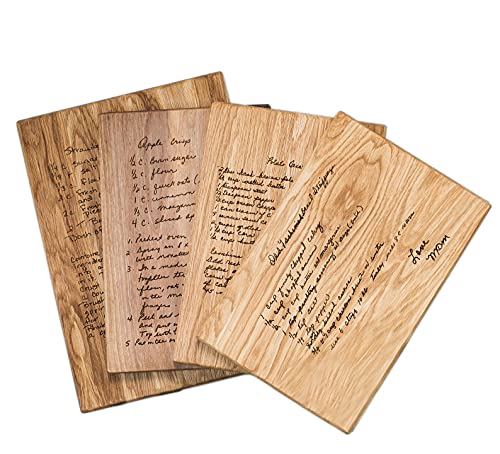 Personalized Recipe Cutting Board - Gift for Wedding, Anniversary, Christmas, Bridal Shower, Housewarming and Other Holidays - Engraved Wooden Cutting Board Gift for Parents, Family, Friends