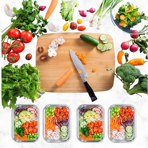 Glass Food Storage Containers with Lids, Meal Prep, Lunch, 5 Piece - view 5