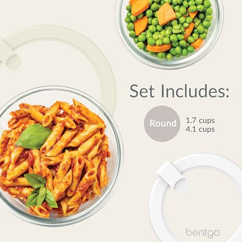 Signature Glass Food Storage Containers with Lids, 4 Piece Set - view 6