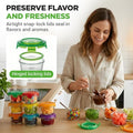 Glass Meal Prep Containers with Lids, 12 Sets of 4.48 oz Round
