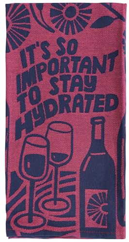 Funny Cotton Dish Towel –Absorbent Kitchen Towel Gift -Stay Hydrated