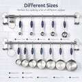 Stainless Steel Measuring Cups and Spoons, 12-Piece Set in Midnight Blue
