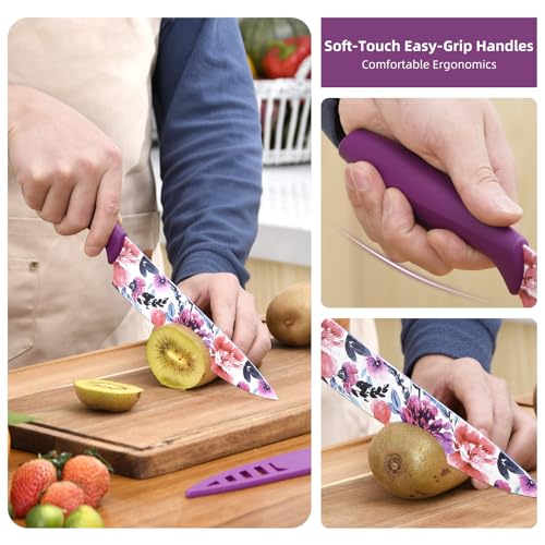 Kitchen Cutlery Set, 12-Piece Stainless Steel Knives with Storage Case