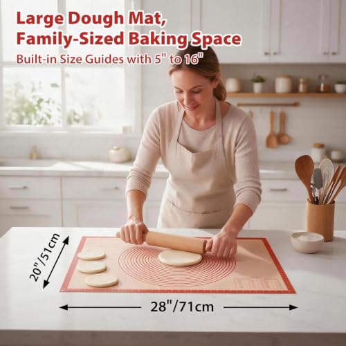 Non-slip Silicone Pastry Mat Extra Large Measurements 28''x 20'' Baking Mat - view 3