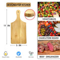 Wooden Cheese Cutting Board Set, 24 Small Charcuterie Boards with Handles