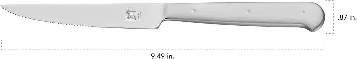 Ultra-Sharp Steak Knives Set of 8 with Wood Gift Box – close-up