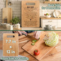 Bamboo Cutting Board, Rectangular 12 x 7.7 Inch, Light Brown