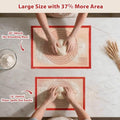 Silicone Pastry Mat, Red, 28 x 20 Inch Non-Slip Baking Mat