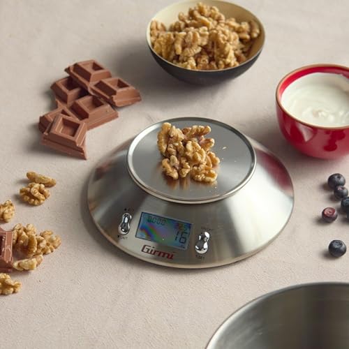 Electronic Kitchen Scale with Stainless Steel Bowl, 5 kg Capacity, Timer