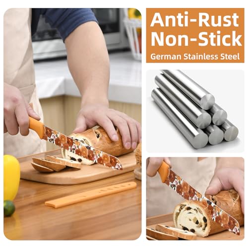 Knife Set, 12-piece Kitchen Knife Set Nonstick Coated - view 5