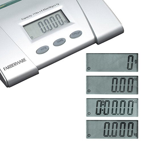 Professional Electronic Glass Kitchen and Food Scale, 11-Pound, SILVER - 5083276 - view 3