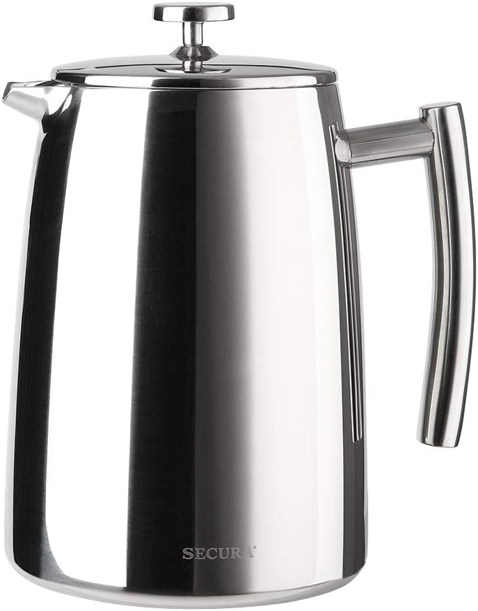 French Press Coffee Maker, 50-Ounce, 304 Stainless Steel Insulated Coffee Press