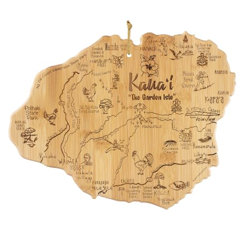 Destination Kauai Island Shaped Cutting Board
