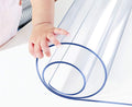 18x96 inch Clear Table Protector Long Trainning Table Protection Cover Mat Rectanglar Plastic Table Cloths Clear Carpet Protector Kitchen Countertop Screen Protective Easy Clean Wipeable PVC Vinyl